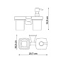 Держатель стакана и дозатора WK К-2589 WERN 