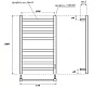 ПС Point Меркурий PN83858GR П8 500x800, диммер справа, графит