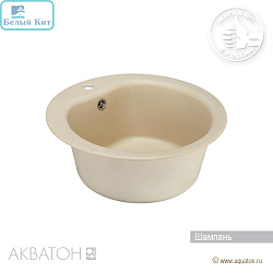 Мойка АКВАТОН "МИДА-51" ШАМПАНЬ 510 мм круглая