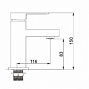 Смеситель для раковины LEDEME L1033