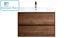 Тумба Belbagno подвесная "Kraft" 70 см Rovere Tabacco с умывальником BB700/390ETL