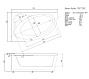 Ванна AQUATEK "ФИДЖИ" ПРАВАЯ 170х110 акриловая + панель фронтальная+сливная система