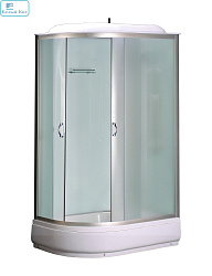 Душевая кабина Loranto CS-66120-20R F 120х80х215 поддон 20 см, белое стекло 4мм