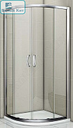 Душевое ограждение GOOD DOOR INFINITY R-100-C-CH 100*100*185 полукруглое стекло прозрачное 6 мм