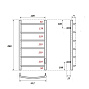 ПС Point Афина PN04848B  П6 400x800 диммер слева, черный