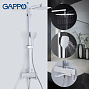 Душевая система GAPPO G2417-8 белая/хром FUTURA