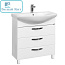 Тумба  АКВАТОН напольная "АРИЯ-65Н" белая  БЕЗ РАКОВИНЫ  Смайл-65