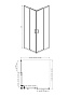 Душевое ограждение AQUATEK ARI KV 10020CH 100*100*200 см квадратное профиль хром стекло прозр. 6мм