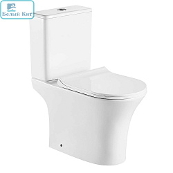 Унитаз-компакт AZARIO AZ-7121A "FRETTA ROUND" безободковый с сиденьем микролифт