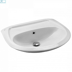 Умывальник SANTEK "БРИЗ-55" белый 1WH110457 без отверстия под смеситель 