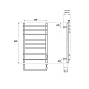 ПС Point Сатурн PN90858W П8 500x800 белый,  диммер справа