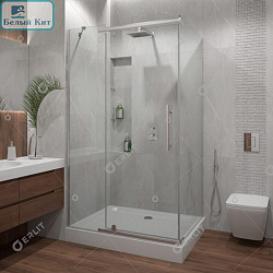 Душевое ограждение ERLIT ER10112H-C1 (120*90*200) прямоугольное прозрачное стекло 6 мм без поддона