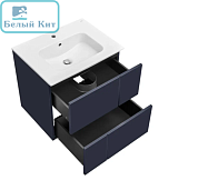 Тумба ROCA "PILAR 600" синяя с раковиной VICTORIA-N 600х460 