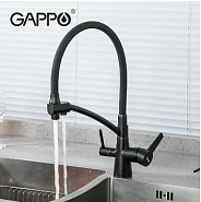 Смеситель для кухни GAPPO G4398-16 черный с выходом под фильтр