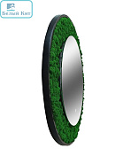 Зеркало Континент "Forest Led"D80 см с подсветкой , украшенное стабилизированным декоративным мхом