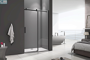 Душевая дверь раздвижная GOOD DOOR Galaxy WTW-150-C-B (150*195 см) стекло 6 мм профиль черный 