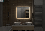 Зеркало Континент "ТРЕЖЕ" Ш100хВ70 см с холодной подсветкой 