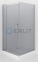 Душевое ограждение ERLIT ER10109H-C4 (90*90*200) квадратное тонированная стекло 6 мм без поддона