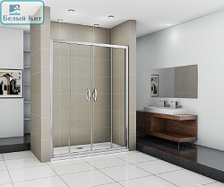 Душевая дверь раздвижная GOOD DOOR INFINITY WTW-TD-170-C-CH (170*185 см) стекло прозрачное 6 мм