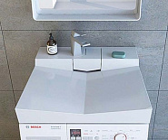 Умывальник над стиральной машинкой "ONYX"  60х60 см  (глубина машинки до 50 см )           