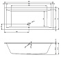 Ванна RIHO акриловая "LUGO" 200x90 на каркасе