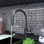 Смеситель для кухни ELGHANSA 56F4016-BLACK с гибким изливом