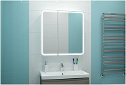 Зеркало-шкаф Континент "ELLIOTT"  100x80 см  с подсветкой по периметру 
