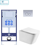 Комплект инсталляции с унитазом AQUATEK ЛИБРА ТОРНАДО