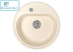 Мойка ML-GM10 круглая, бежевая (328), 445мм