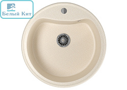 Мойка ML-GM09 круглая, бежевая 510 мм