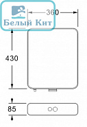 Бачок пластиковый AZARIO AZ-967 с соединительной трубой