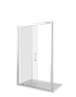 Душевая дверь раздвижная GOOD DOOR LATTE WTW-120-C-WE (120*185 см) стекло прозрачное 5 мм