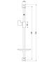 Стойка душевая LEMARK LM8069C с мыльницей
