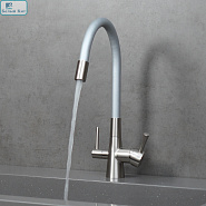 Смеситель для кухни LEMARK LM3075BN-Silver Comfort НИКЕЛЬ/СЕРЕБРО