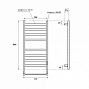 ПС Point Меркурий PN83858W П8 500x800, диммер справа, белый