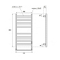 ПС Point Меркурий PN83858B П8 500x800, диммер справа, черный