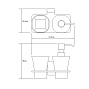 Держатель стакана и дозатора WK К-5089 LEINE