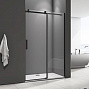 Душевая дверь раздвижная GOOD DOOR Galaxy WTW-140-C-B (140*195 см) стекло 6 мм профиль черный 