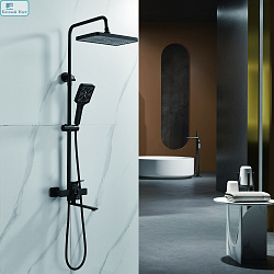 Душевая система SHEVANIK S6136H черная