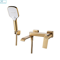Смеситель для ванны SHEVANIK S4102G матовое золото