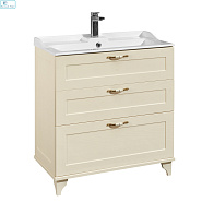 Тумба  АКВАТОН напольная "ЛЕОН-80Н" дуб бежевый БЕЗ раковины Фабиа-80