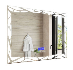 Зеркало VIGO "Mellissa"Media Luxe  60 см с подсветкой и медиа-блоком