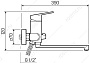 КОМПЛЕКТ! Смесители 2 в 1 РМС  SL132-006F+ SL132-001F (лейка+шланг+держатель)