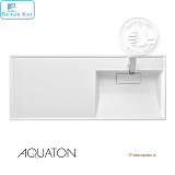 Умывальник над стиральной машинкой "Лондри-120" 1200*500*162 мм без сифона с кронштейном ПРАВЫЙ