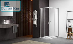 Душевое ограждение AQUATEK ARI KV 10020CH 100*100*200 см квадратное профиль хром стекло прозр. 6мм