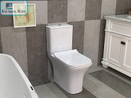 Унитаз-компакт Cerutti VETTORE 7192 с сиденьем микролифт, безободковый 