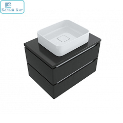 Тумба MIXLINE подвесная "Виктория-70" Софт графит со столешницей (снято с производства)