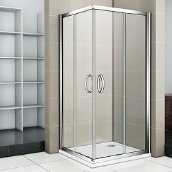 Душевое ограждение GOOD DOOR INFINITY CR-100-C-CH 100*100*185 квадратное стекло прозрачное 6 мм