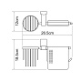 Держатель туалетной бумаги и освежителя WK К-5059WHITE LEINE