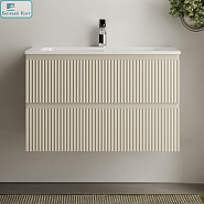 Тумба подвесная Sancos Snob R 80 (Сноб Р) Бежевый матовый 790x445x500 под раковину CN7005/CN7012 
